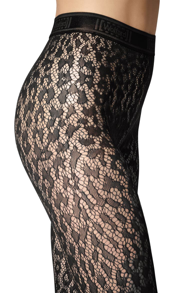 Leo Lace Tights, Alternate, color, BLACK