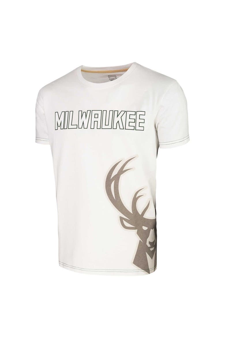 Unisex Stadium Essentials White Milwaukee Bucks Scoreboard T-Shirt, Alternate, color, White