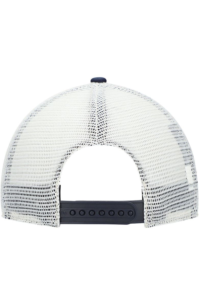 '47 Men's '47 Navy West Virginia Mountaineers Howell MVP Trucker Snapback Hat, Alternate, color,