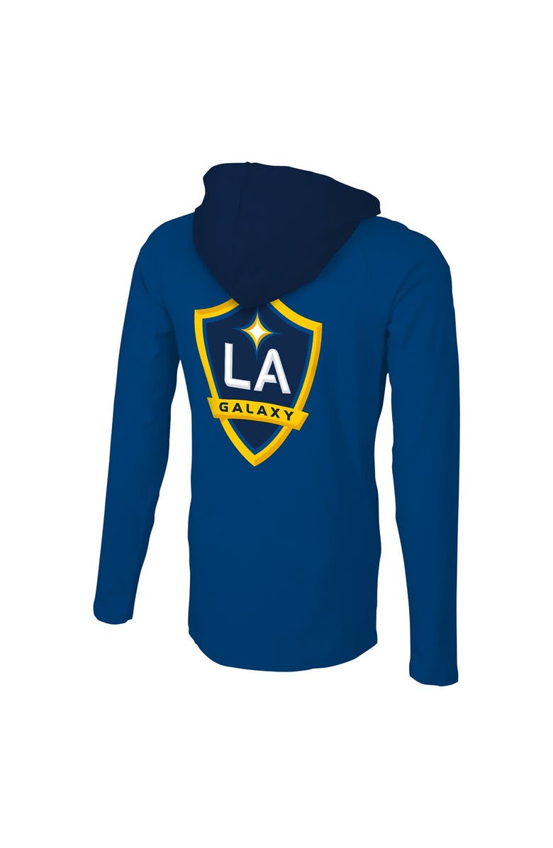 Stadium Essentials Men's Stadium Essentials Blue LA Galaxy Tradition Raglan Hoodie Long Sleeve T-Shirt, Alternate, color,