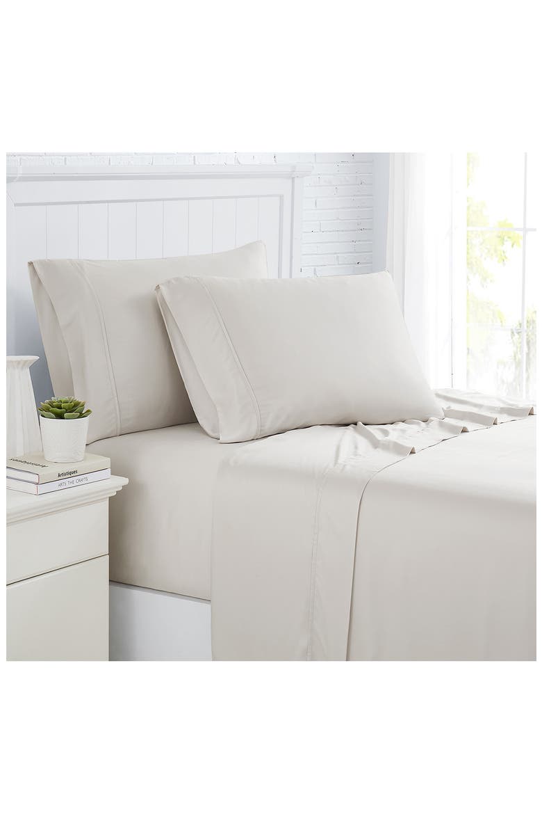 Premium Luxury Viscose Sheet Set, Main, color, BONE