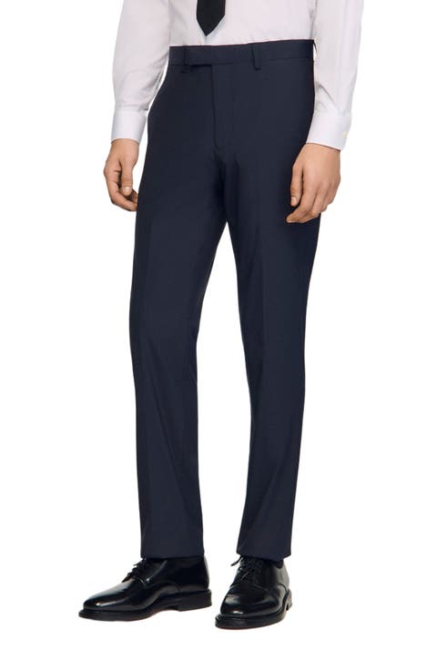 Wool suit trousers