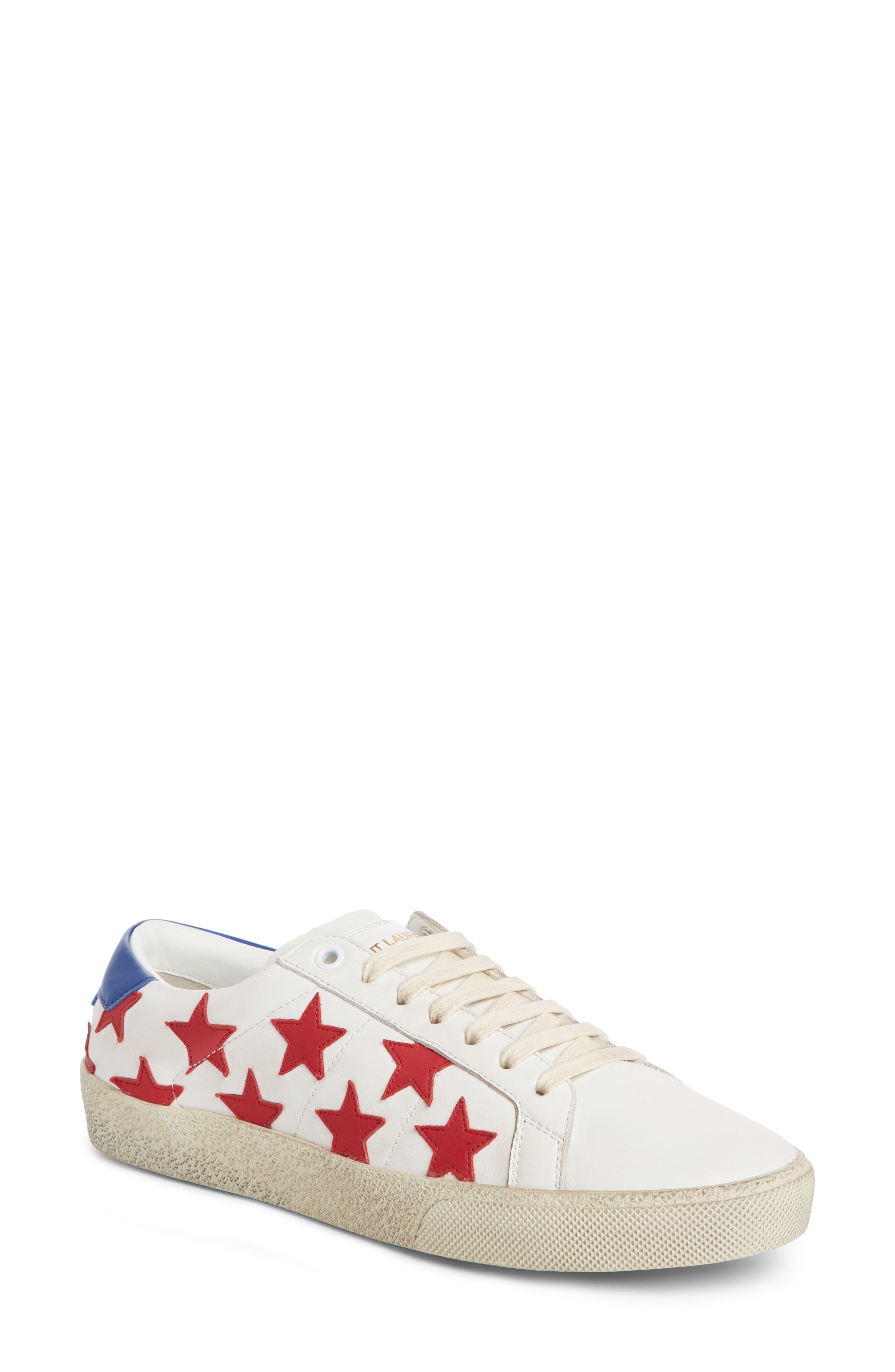 Saint Laurent Classic Court Sneaker, Main, color, 