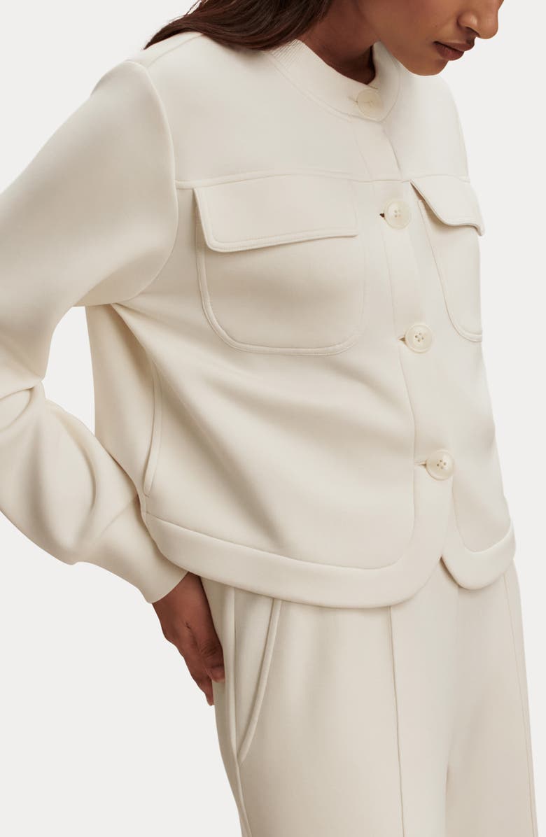 Varley Hartwell Button Front Sweater, Alternate, color, Pristine