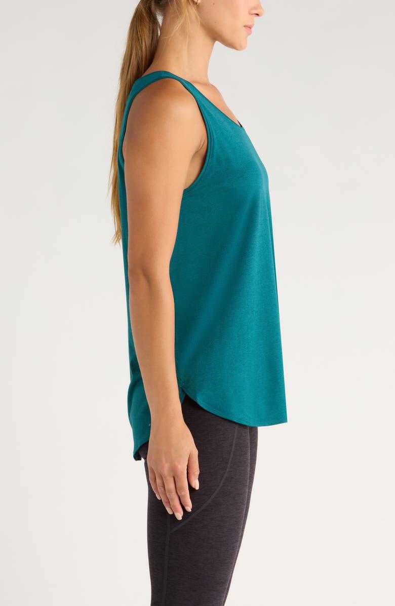 Zella Liana Restore Soft Lite Tank, Alternate, color, Teal Atlantic