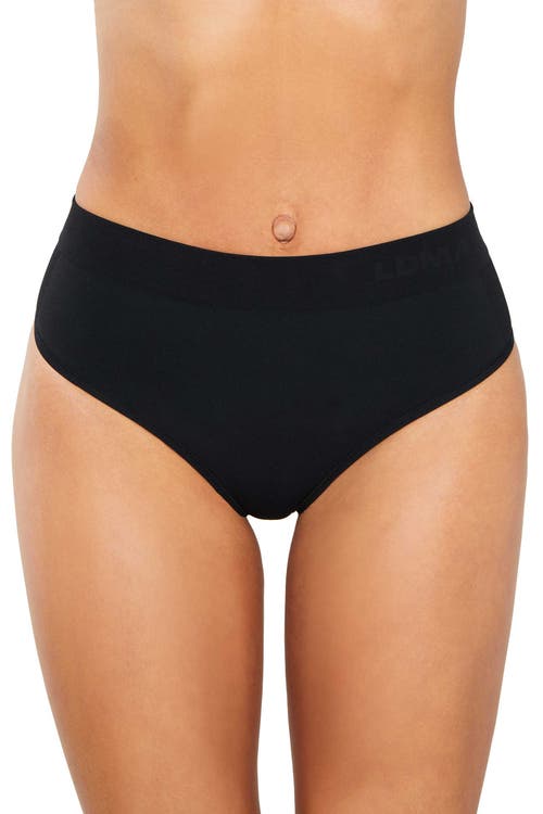 Ldma High Sculpt Thong Rib In Black