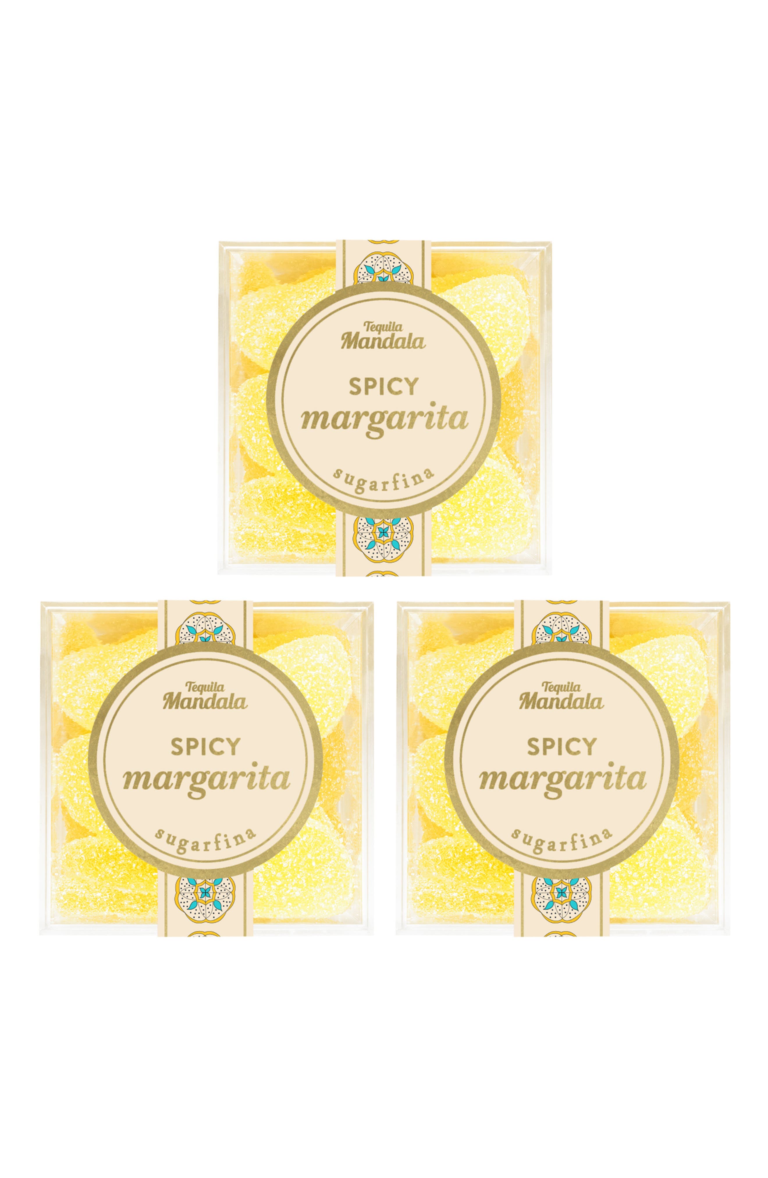 sugarfina x Tequila Mandala Spicy Margarita Set of 3 Candy Cubes