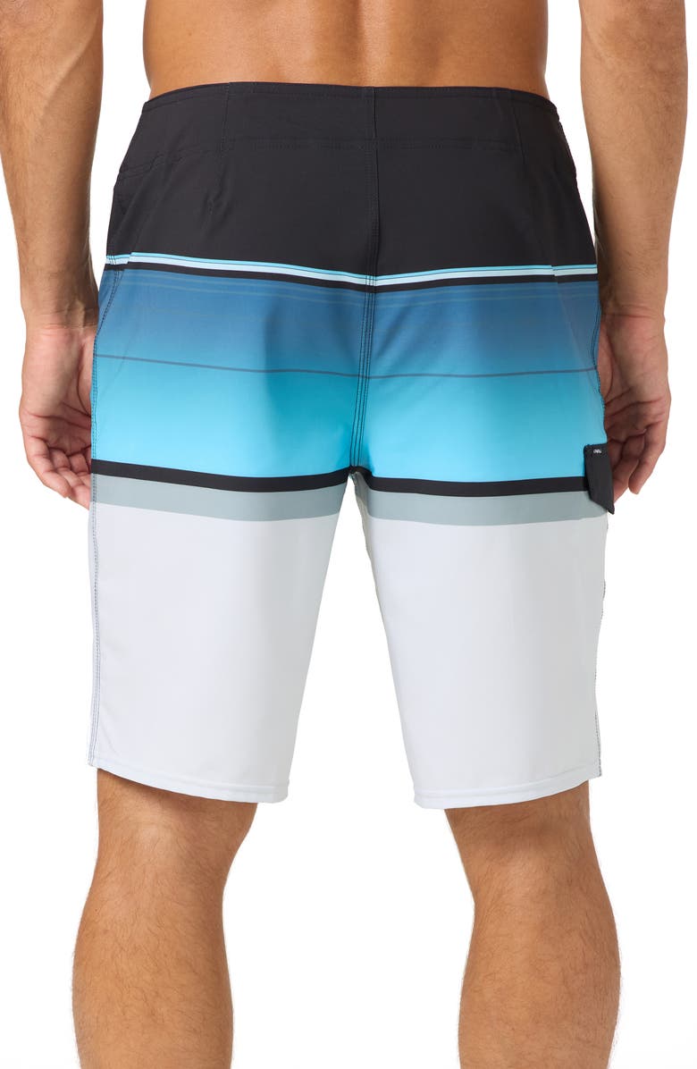 O'Neill Lennox Stripe Board Shorts, Alternate, color, Fog