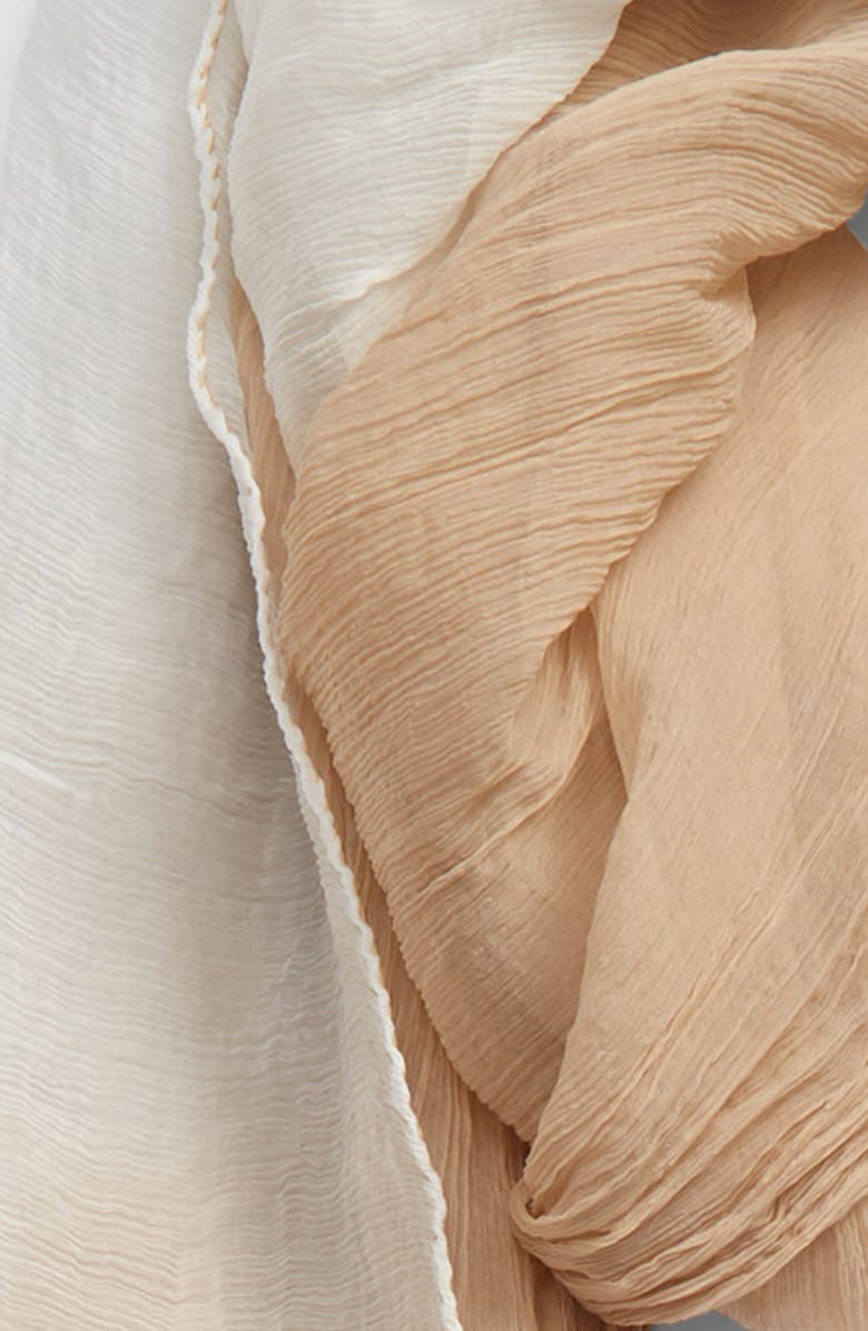 Max Mara Beira Bicolor Silk Scarf, Alternate, color, 