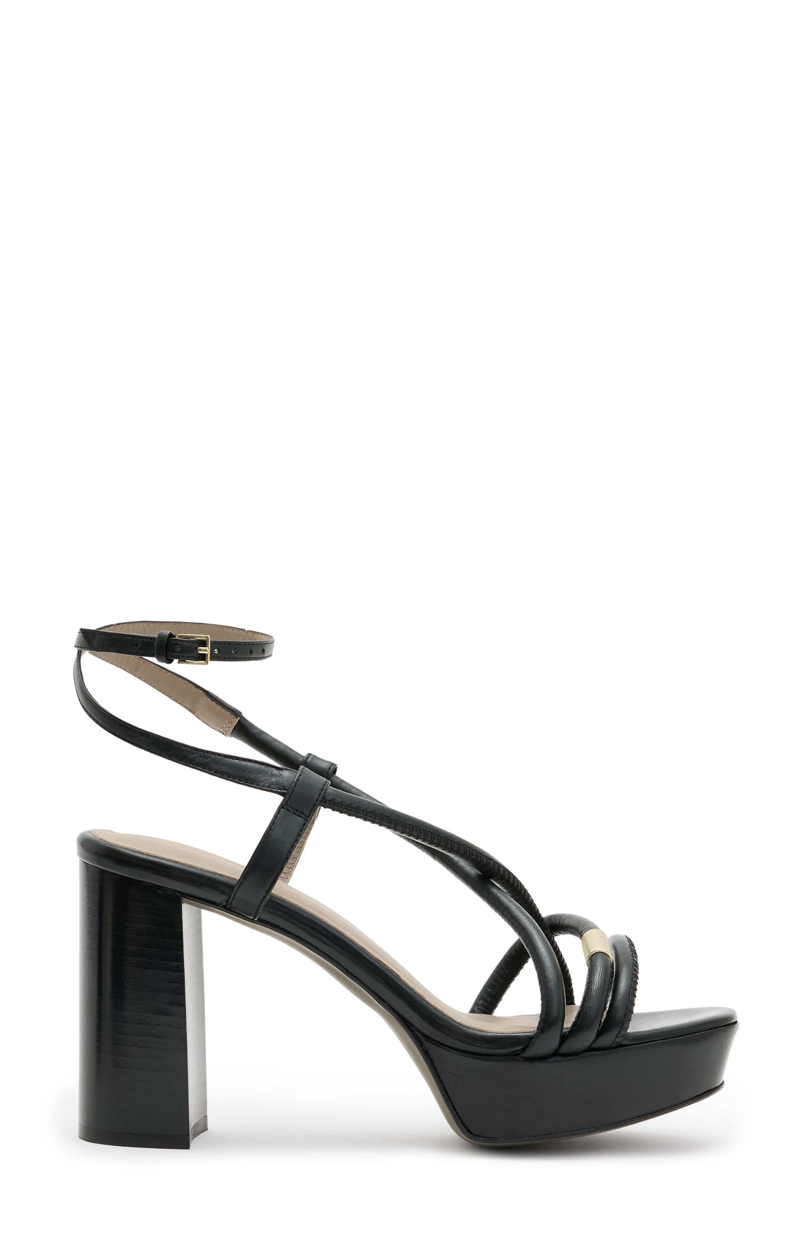 AllSaints Bella Platform Sandal, Alternate, color, 