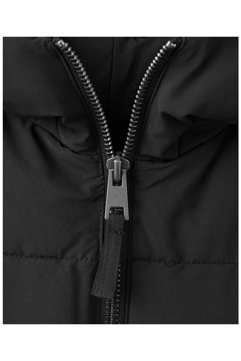 Quilted Hooded Puffer Coat, Alternate, color, BLACK