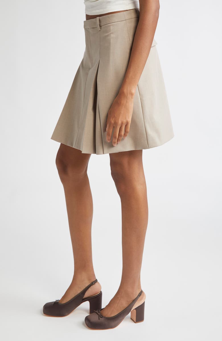 Sandy Liang Jeannie Pleated Skirt, Alternate, color, Taupe
