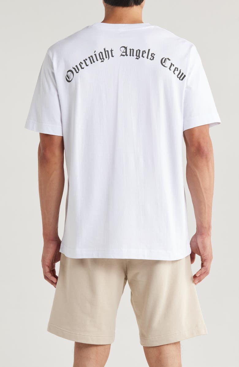 OVERNIGHT ANGELS CREW Skull Funk Organic Cotton Graphic T-Shirt, Alternate, color, 