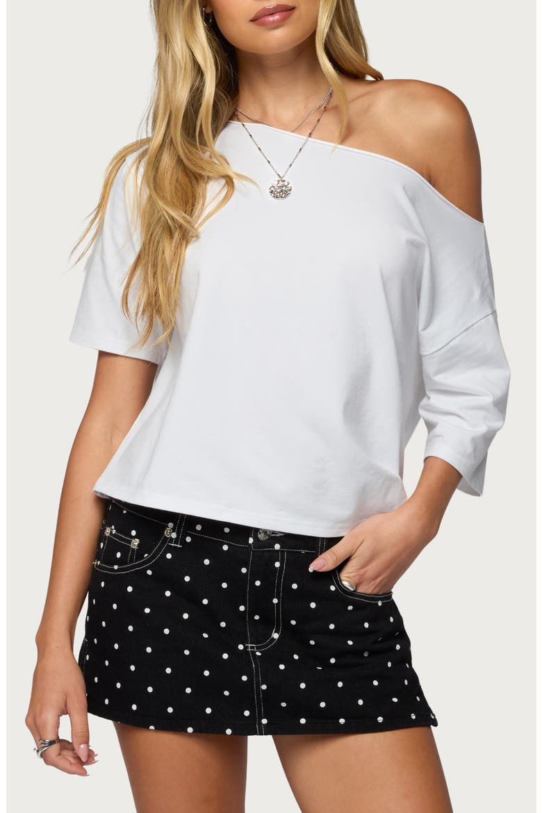Davida Off the Shoulder Top, Main, color, WHITE