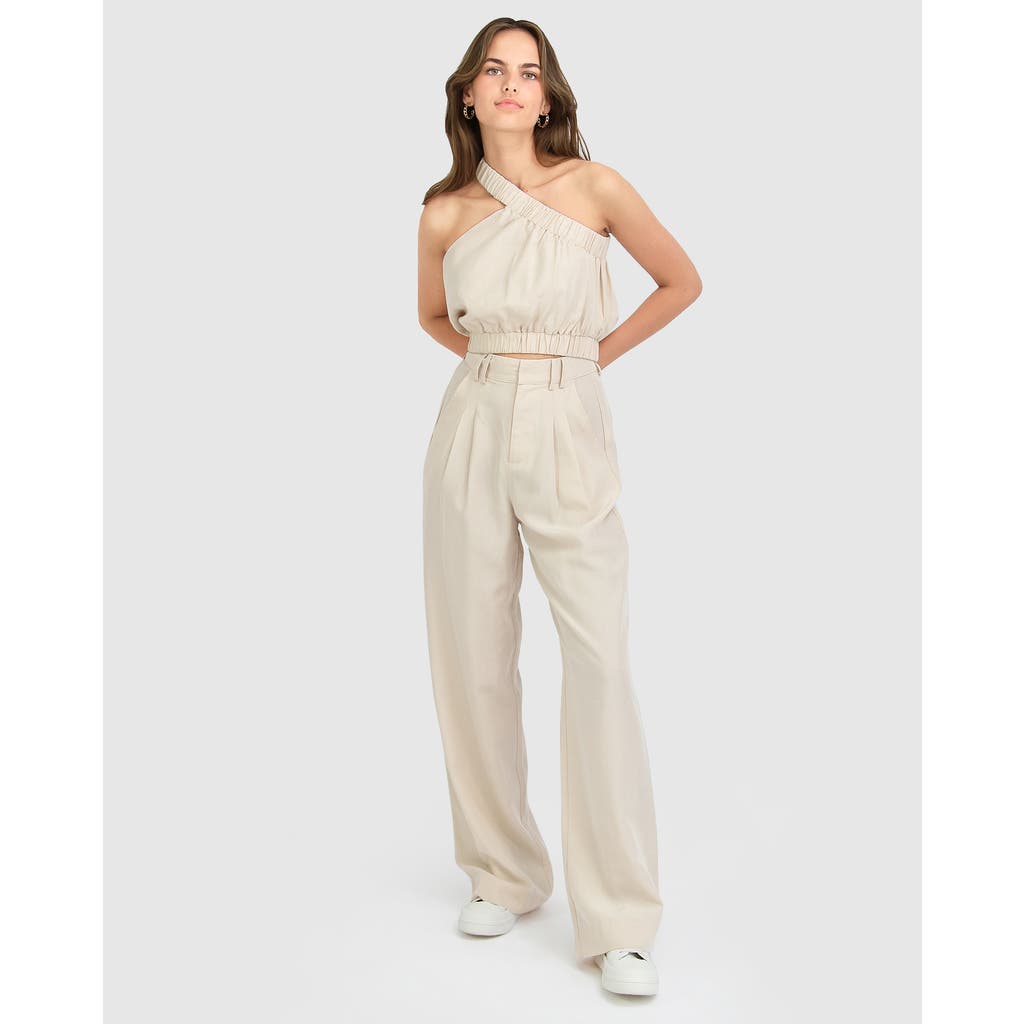 Belle & Bloom State Of Play Wide Leg Pant - Sand