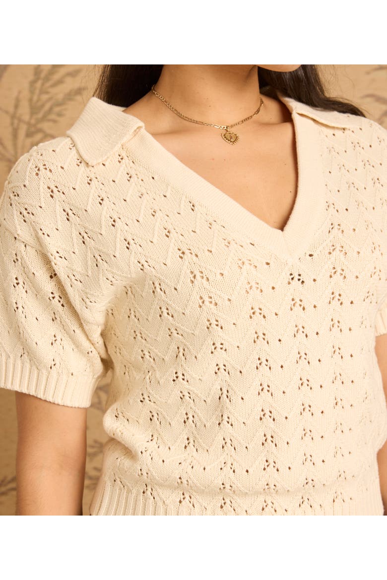 Amelia Sweater, Alternate, color, Pearl