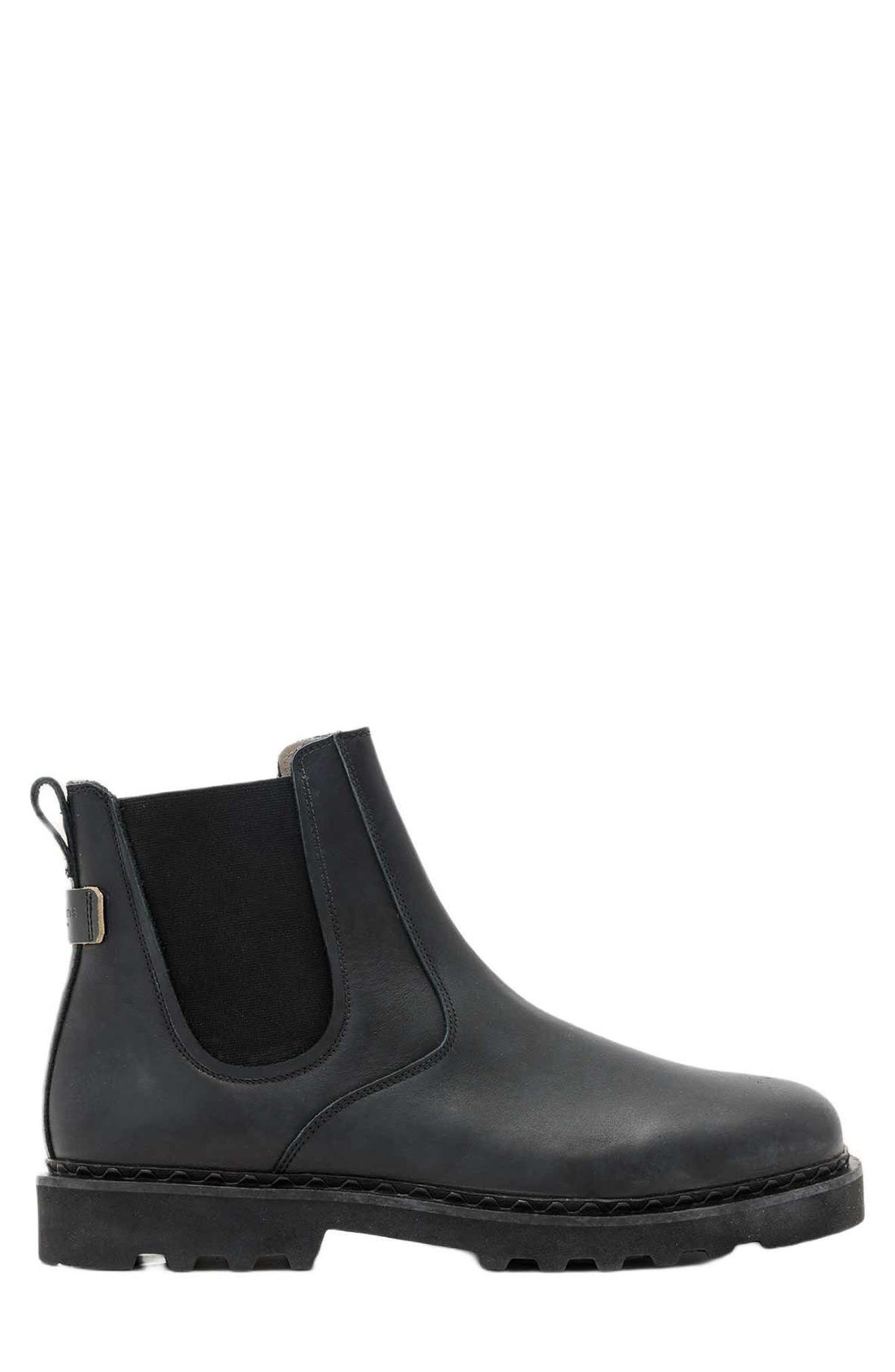 Skiff Chelsea Boot, Alternate, color, BLACK WAXED