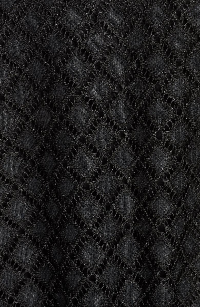 Julia Jordan Lace Blouson Jumpsuit, Alternate, color, Black