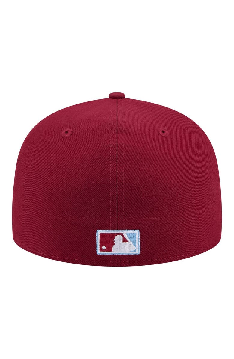 New Era Men's New Era  Burgundy Philadelphia Phillies City Patch 59FIFTY Fitted Hat, Alternate, color, Burgundy