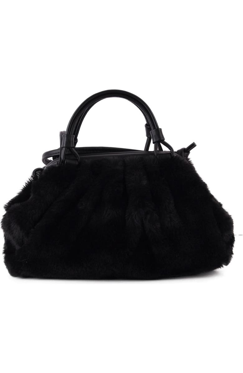 MOST WANTED USA Faux Fur Cloud Top Handle Satchel, Alternate, color,