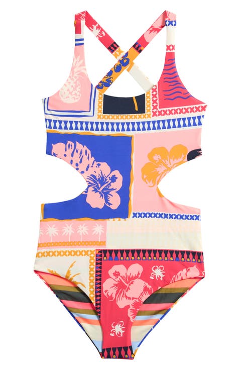 Kids' Paradis Postals Aurorally One-Piece Swimsuit (Big Kid)