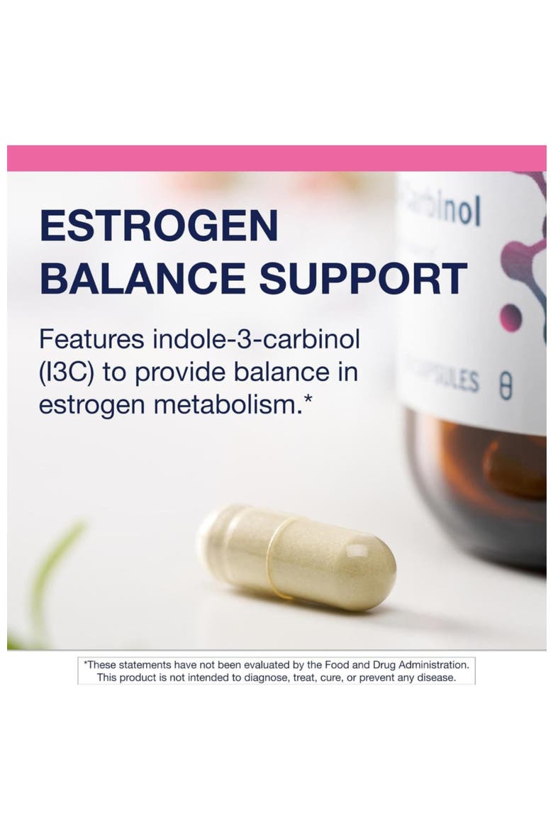 Indole-3-Carbinol Hormone Balance Antioxidant Supplement 60 Capsules, Alternate, color, None