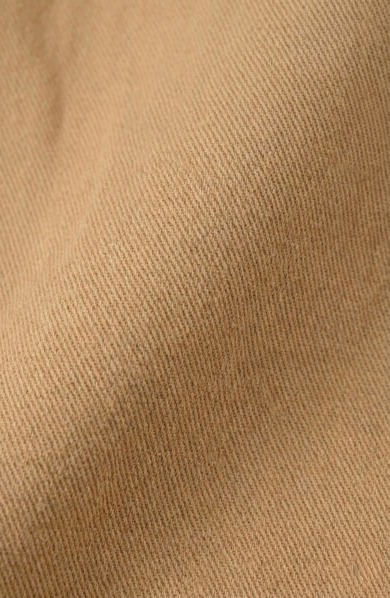 Modenaire Cropped Contrast Collar Utility Jacket, Alternate, color, Tan / Brown