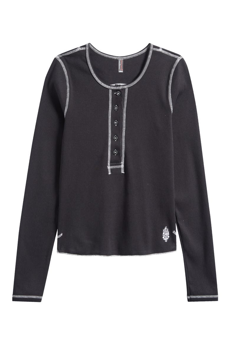 Ace the Game Henley Layer, Main, color, BLACK