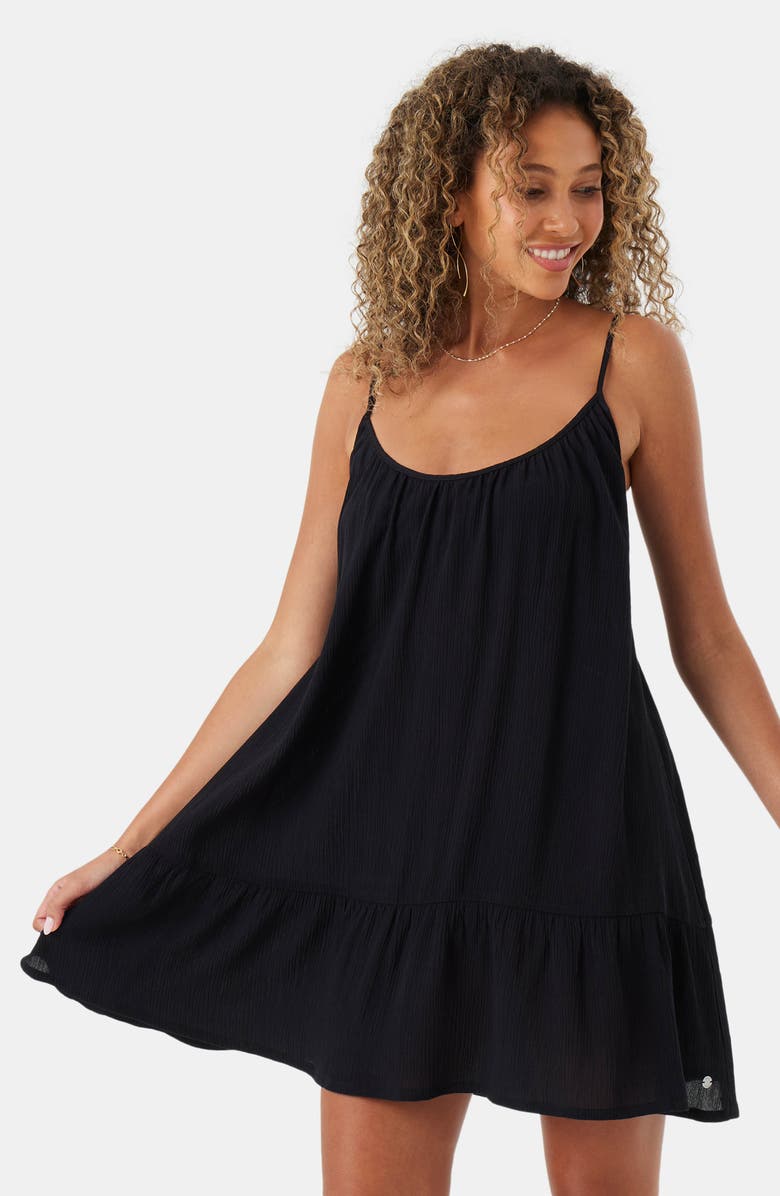 Roxy Summer Fling Mini Cover-Up Sundress, Alternate, color, Anthracite