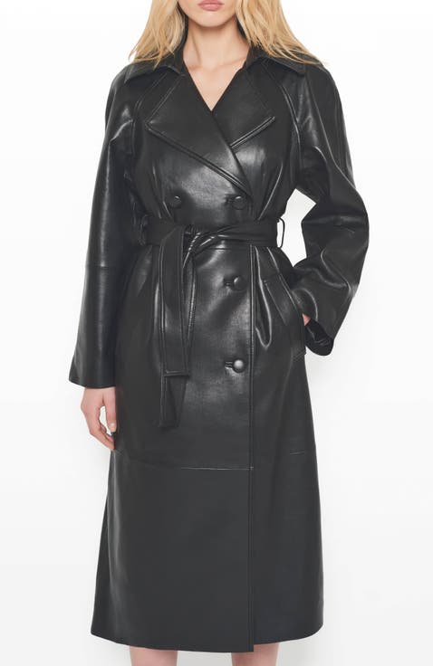 Miller Recycld Leather Trench Coat