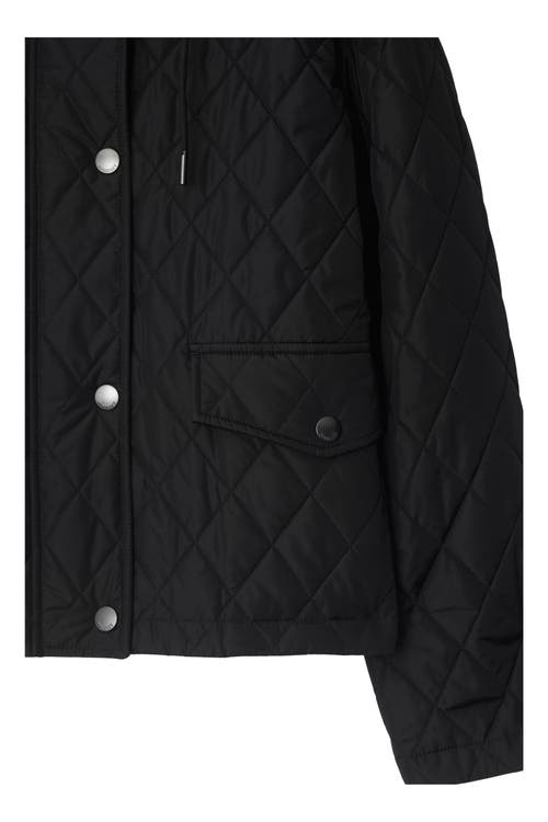 Burberry Cropped Quilted Nylon Hooded Jacket