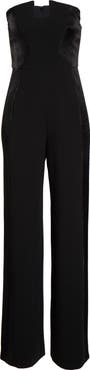 Black Halo Lena Strapless Jumpsuit