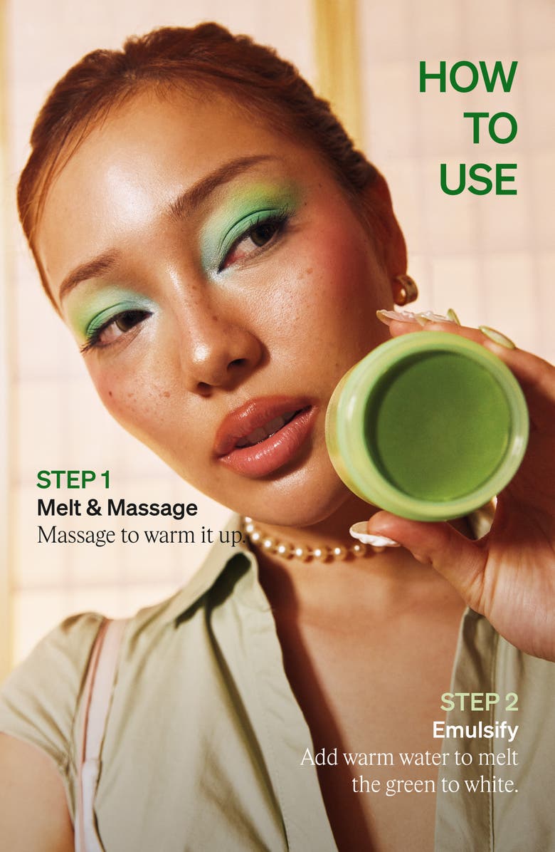 KNEMO Matcha PDRN Pore Steaming Cleansing Balm, Alternate, color, Green