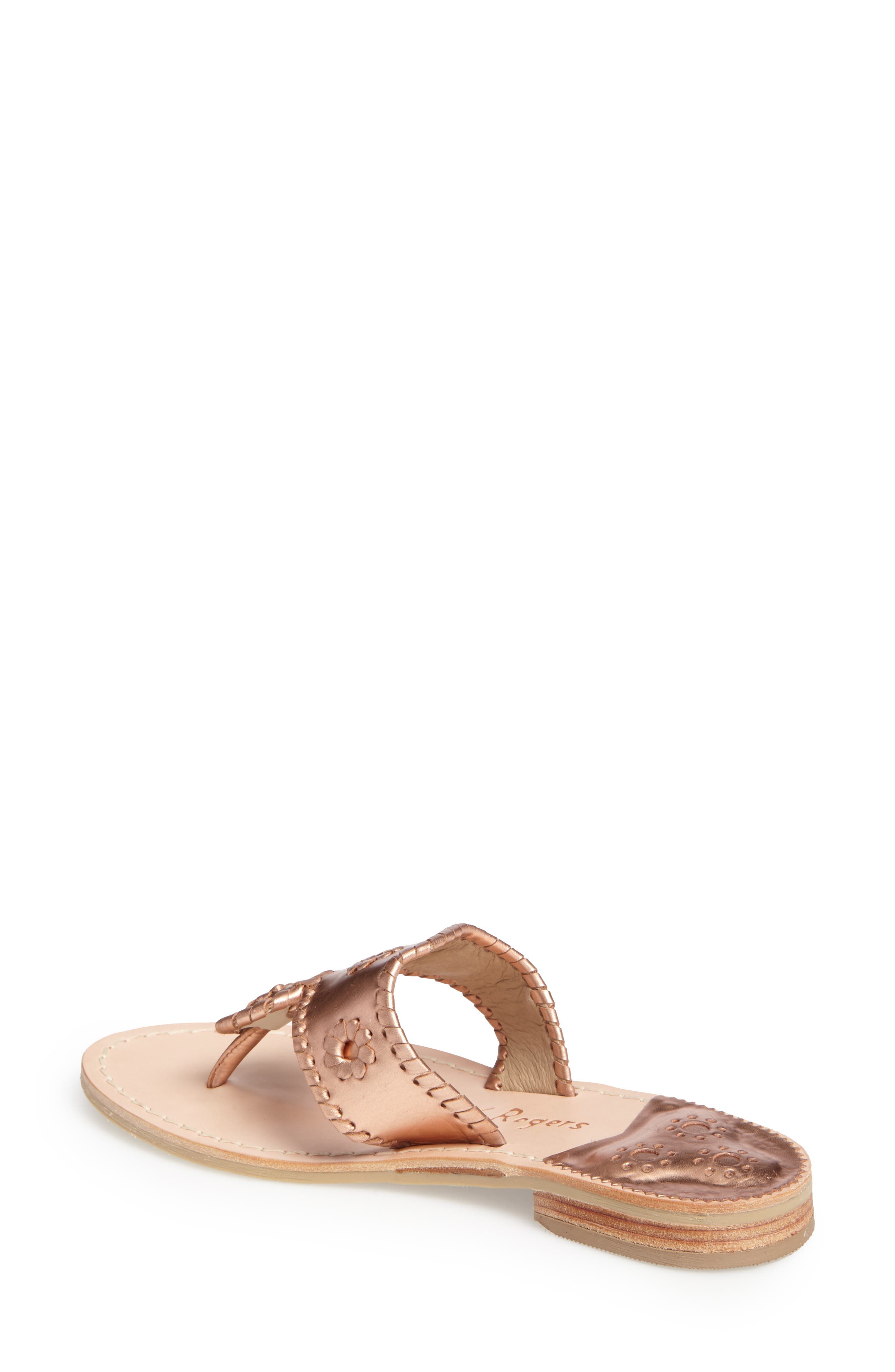 Hamptons Metallic Flip Flop, Alternate, color, ROSE GOLD