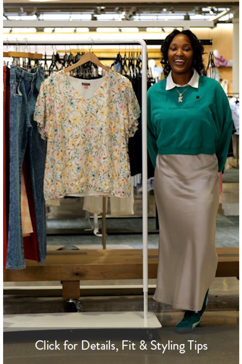 Print Tulip Sleeve Top video