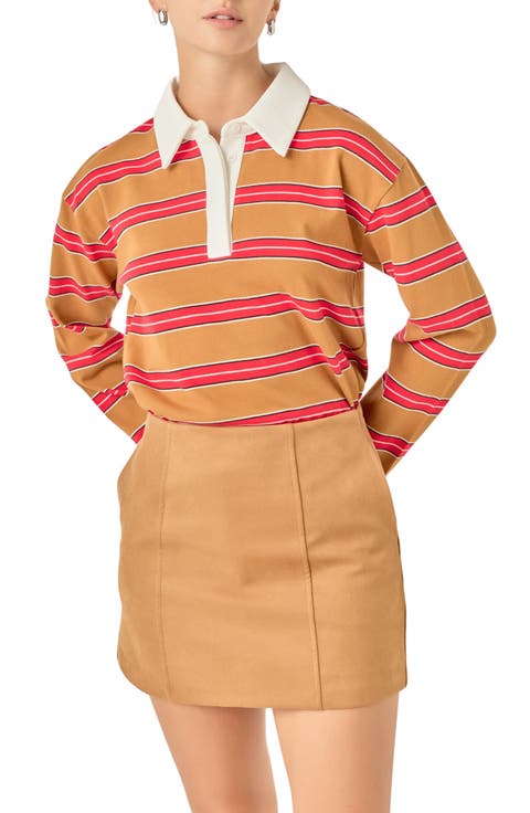 Striped Rugby Polo Shirt