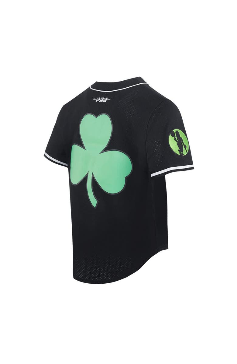 PRO STANDARD Men's Pro Standard Black Boston Celtics 2024/25 City Edition Mesh Baseball Jersey, Alternate, color,
