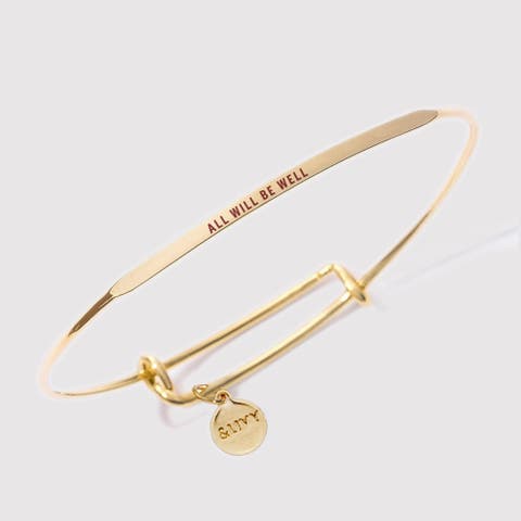 Posy Bangle Bracelet All Will Be Well