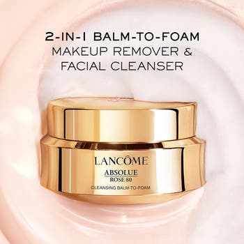 LANCOME ABSOLUE サンプル5点　ポーチ付 Lancome Absolue 7pc Skincare Makeup Gift Set Reversible