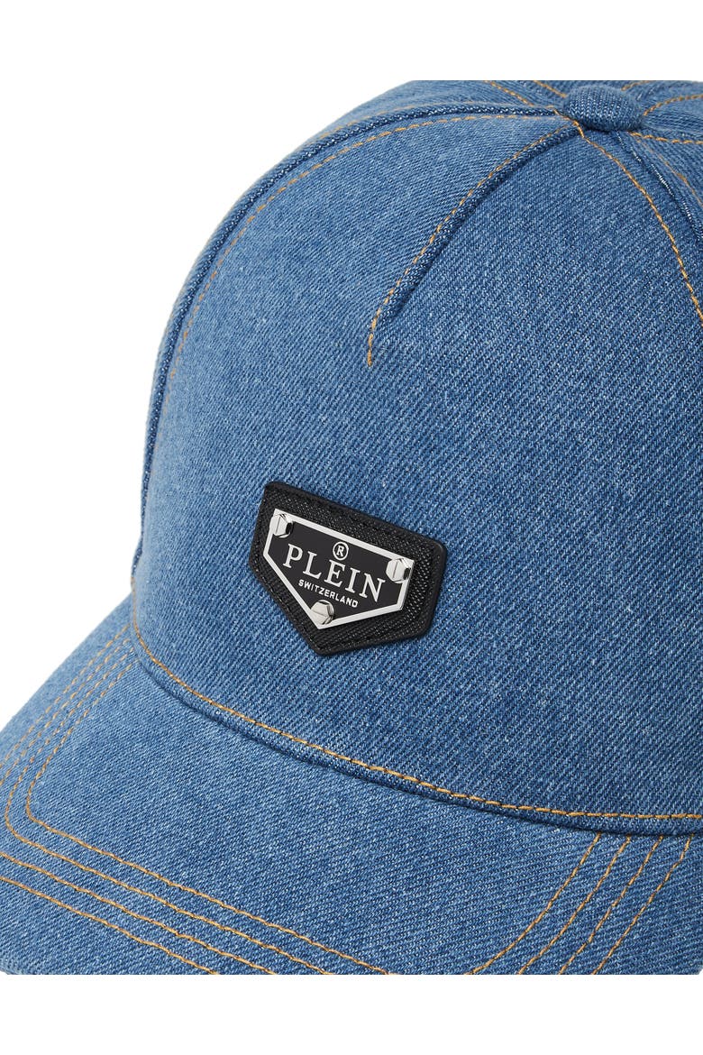 Baseball Cap Triangle Placca Luxe Unisex, Alternate, color, lightblue