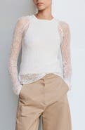 MANGO Openwork Knit Layered Sweater
