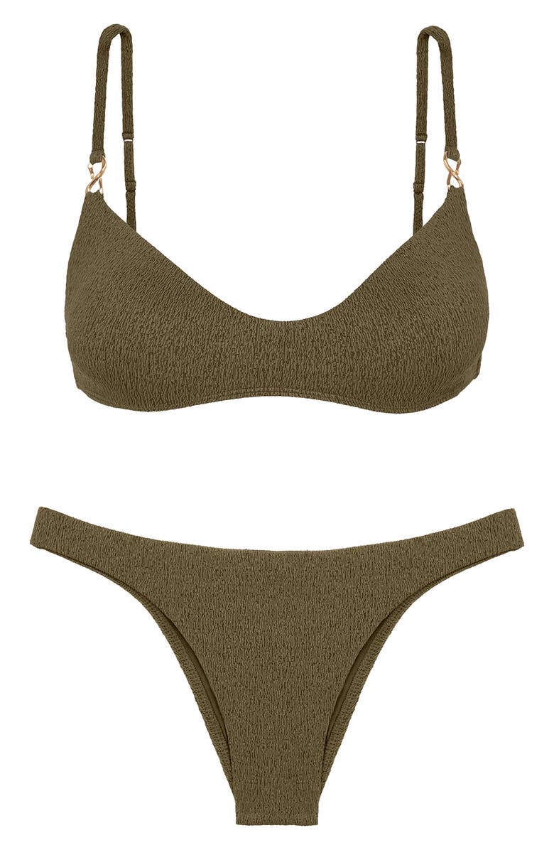 ViX Paula Hermanny Solaro Vivian Bikini Top, Alternate, color, Green