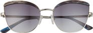 Isaac Mizrahi New York 55mm Gradient Cat Eye Sunglasses