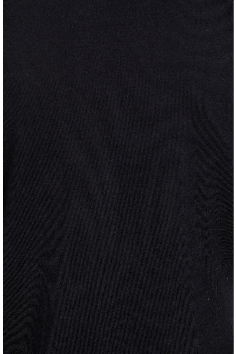 Tipped V-Neck Cardigan, Alternate, color, BLACK- IVORY TIP COMBO
