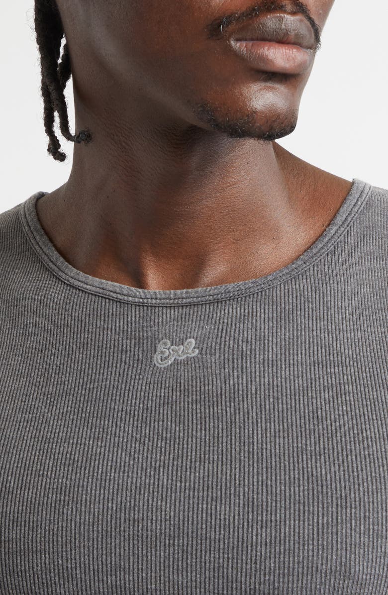 ERL Faded Rib Tank, Alternate, color, Faded Black