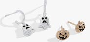 Alex and Ani Ghost and Pumpkin Earring Set