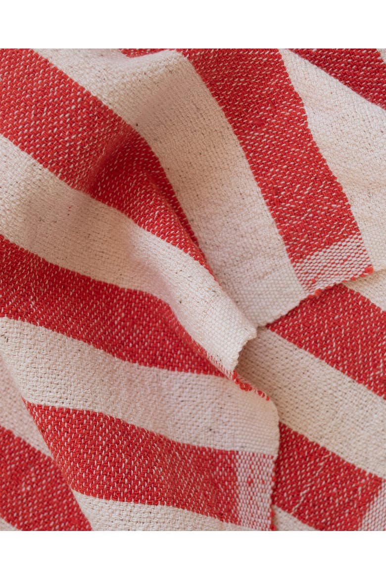 Stripe Towel, Alternate, color, Red