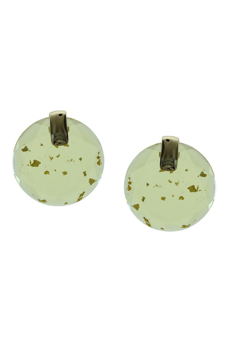 Didi Cut Ice Stud Earrings, Main, color, GOLD / YELLOW