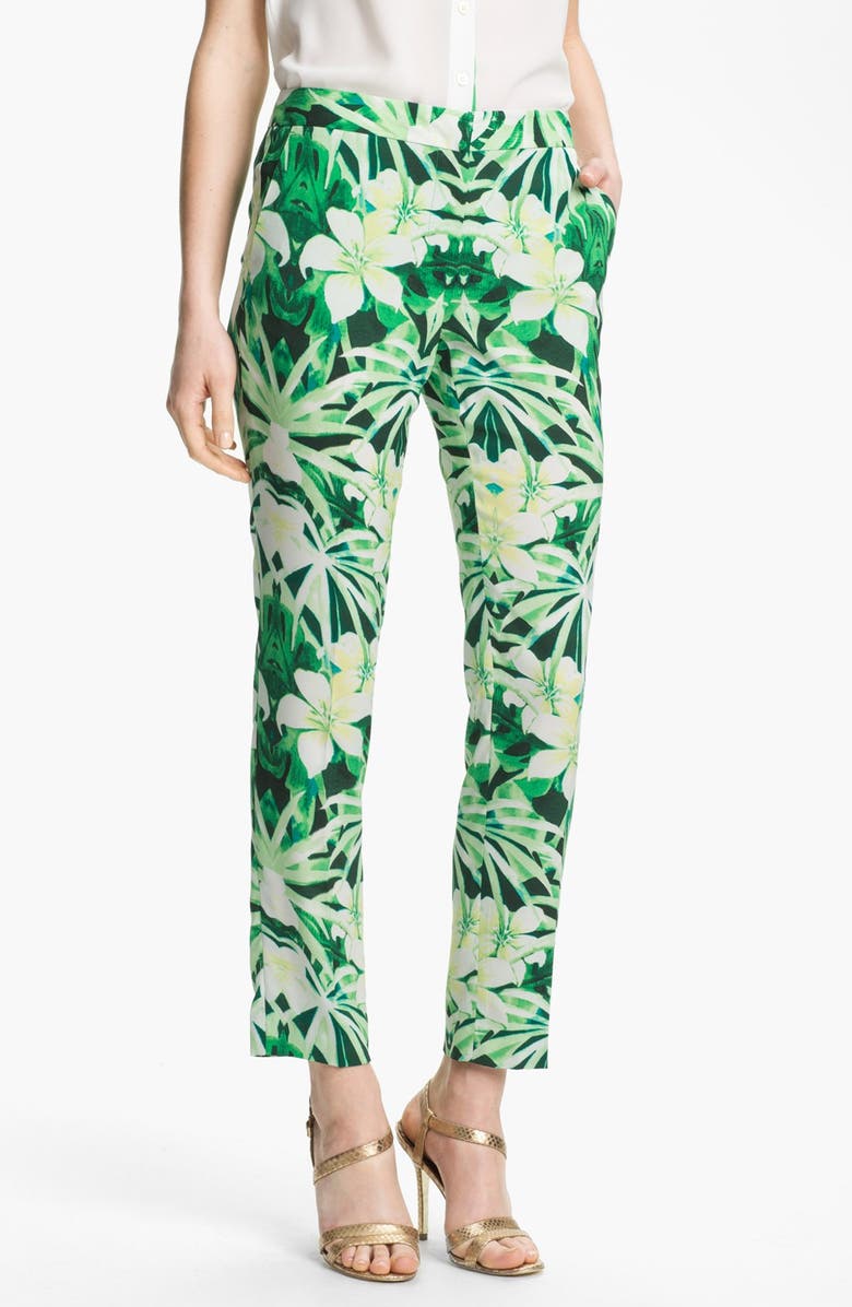 Vince Camuto Print Skinny Pants, Alternate, color, 