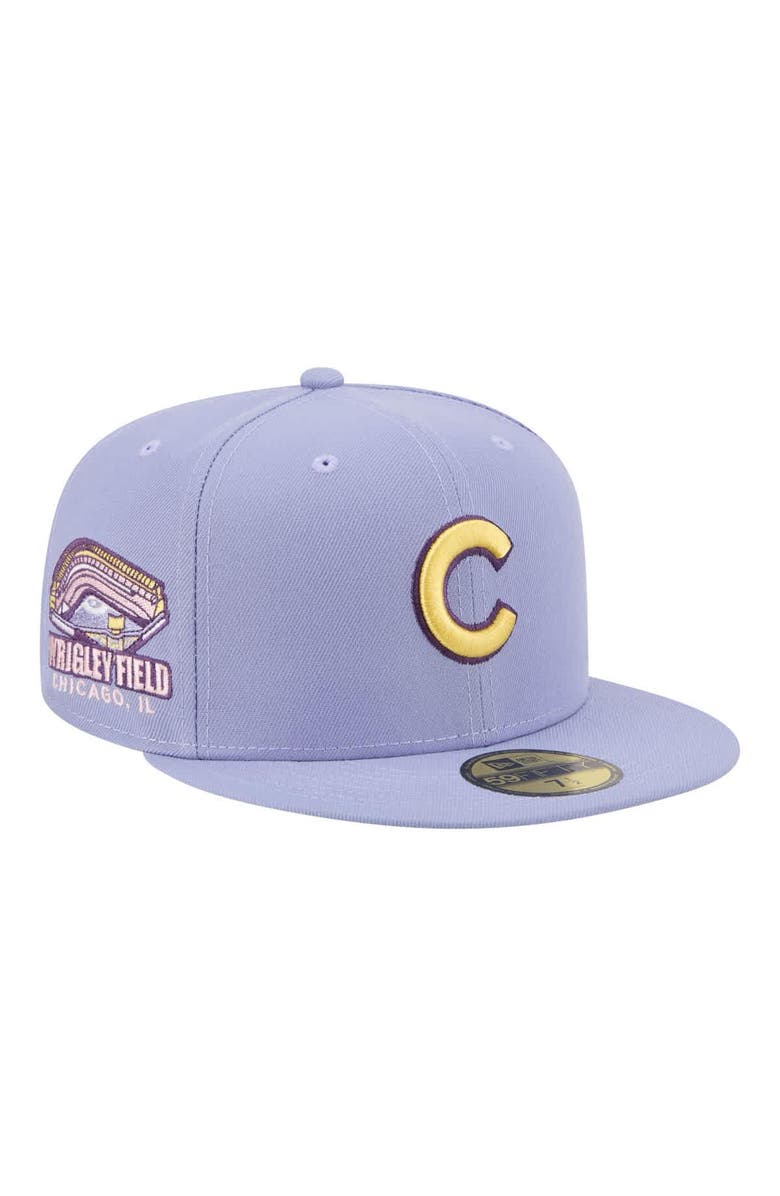New Era Men's New Era Light Purple Chicago Cubs Lavender Bloom 59FIFTY Fitted Hat, Main, color, Light Purple